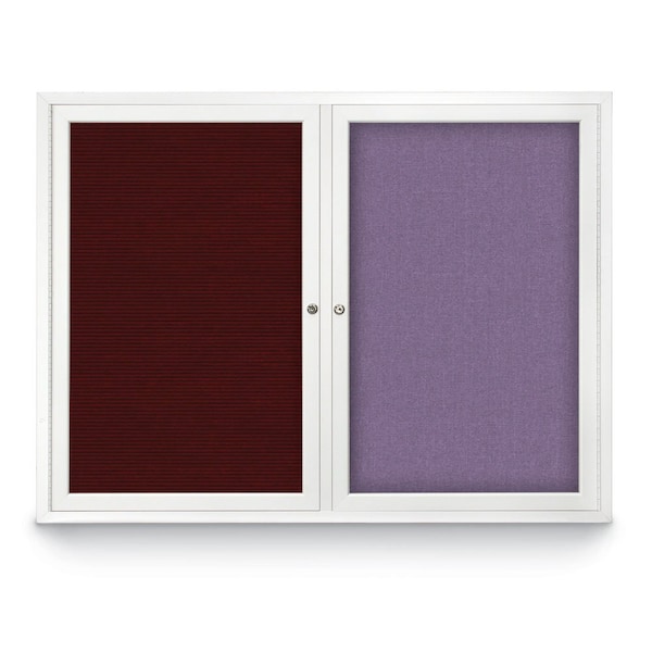 Corkboard, Burgundy/Bronze, 48" x 36"